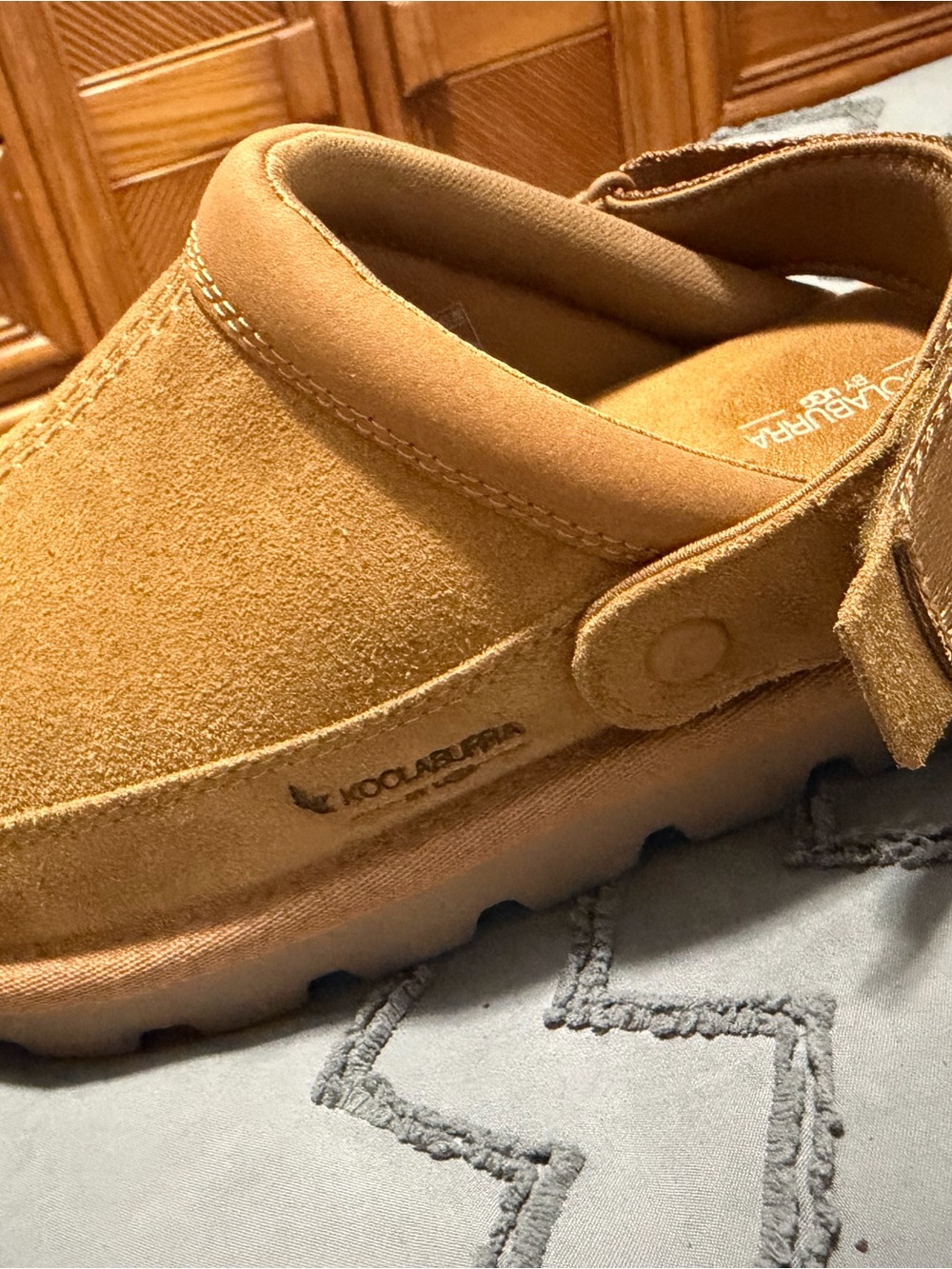 UGG Koolaburra Women's Suede Slip-On Clog in Chestnut Brown